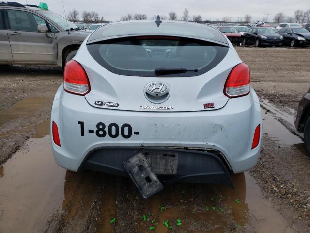 KMHTC6AD9EU213727 - 2014 HYUNDAI VELOSTER SILVER photo 6