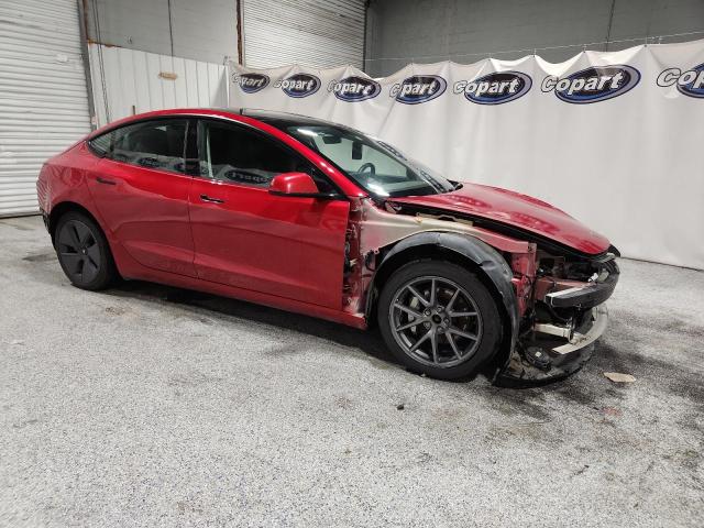 5YJ3E1EB9NF287149 - 2022 TESLA MODEL 3 წითელი ფოტო 4