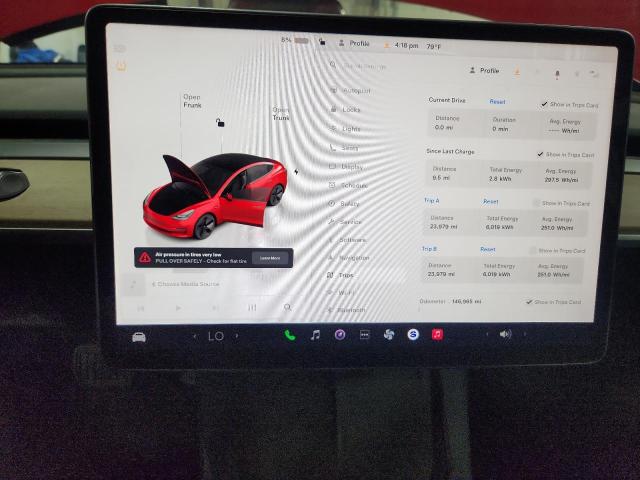 5YJ3E1EB9NF287149 - 2022 TESLA MODEL 3 წითელი ფოტო 9