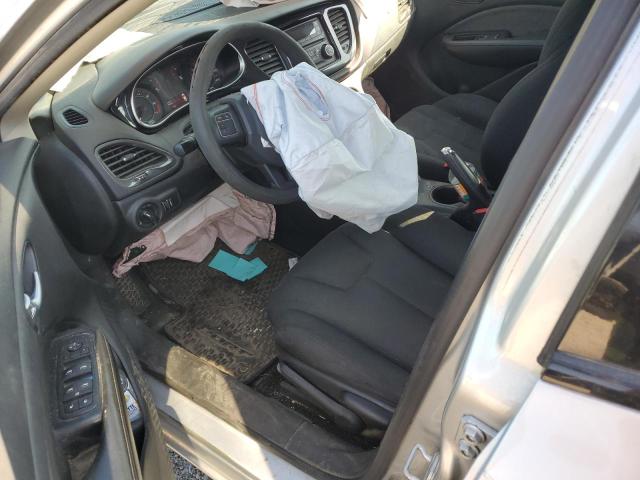 1C3CDFAA2DD247115 - 2013 DODGE DART SE SILVER photo 8