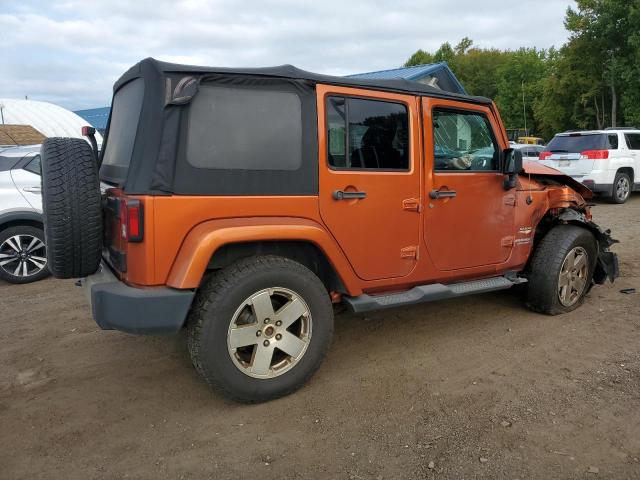 1J4HA5H15BL590766 - 2011 JEEP WRANGLER UNLIMITED SAHARA ORANGE photo 3