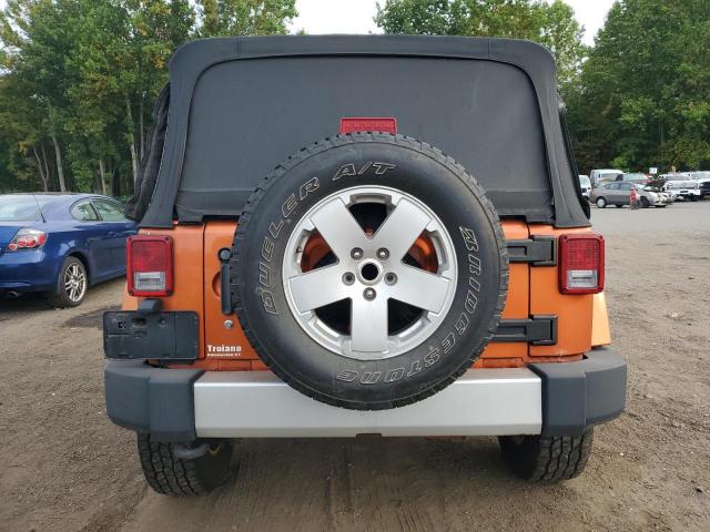 1J4HA5H15BL590766 - 2011 JEEP WRANGLER UNLIMITED SAHARA ORANGE photo 6