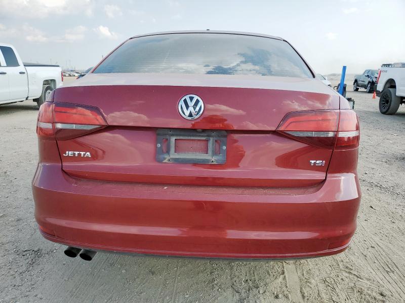 3VW2B7AJ0HM296033 - 2017 VOLKSWAGEN JETTA S RED photo 6