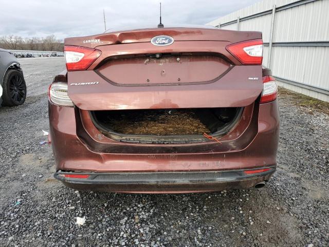 3FA6P0H7XGR288973 - 2016 FORD FUSION SE MAROON photo 6