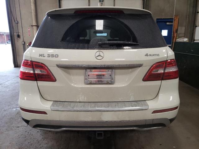 4JGDA5HB1DA241546 - 2013 MERCEDES-BENZ ML 350 4MATIC WHITE photo 6