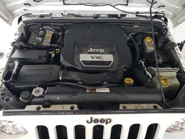 1C4GJWAGXEL289596 - 2014 JEEP WRANGLER SPORT WHITE photo 12