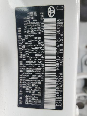 5YFS4RCE9LP021268 - 2020 TOYOTA COROLLA SE Ақ фото 13