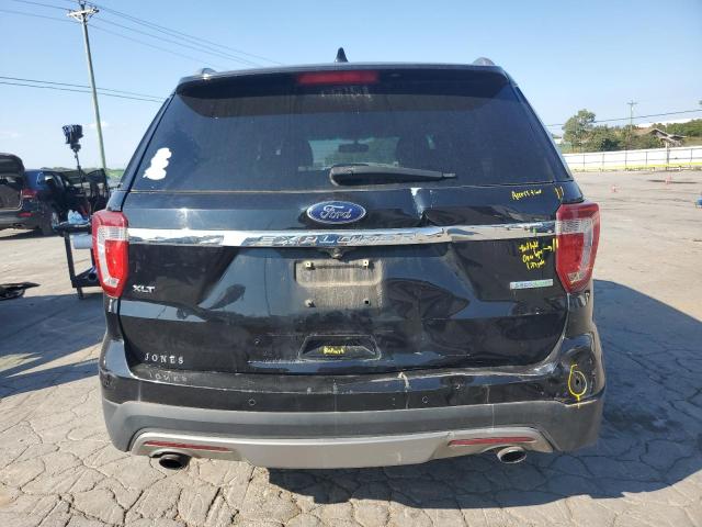 1FM5K7DH9HGA88893 - 2017 FORD EXPLORER XLT BLACK photo 6