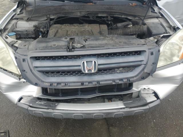 2HKYF18615H547689 - 2005 HONDA PILOT EXL SILVER photo 12