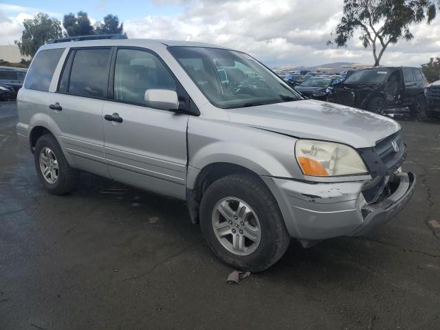 2HKYF18615H547689 - 2005 HONDA PILOT EXL SILVER photo 4