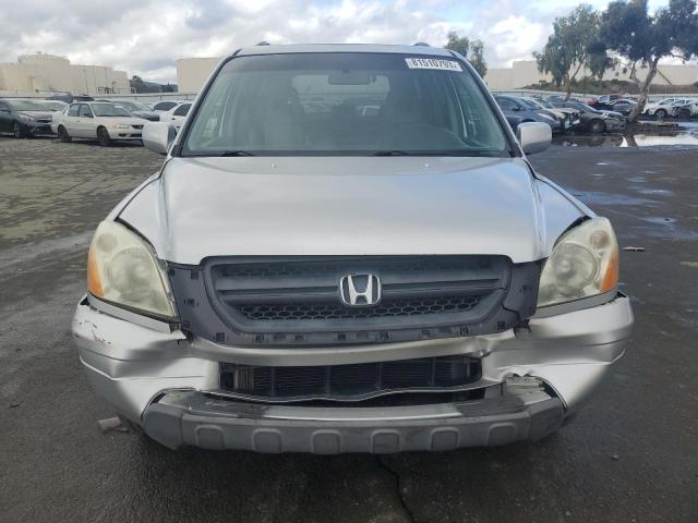 2HKYF18615H547689 - 2005 HONDA PILOT EXL SILVER photo 5