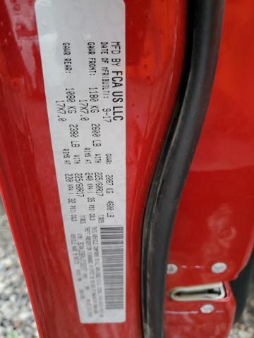 3C4NJDBBXJT152977 - 2018 JEEP COMPASS LATITUDE أحمر صورة 13