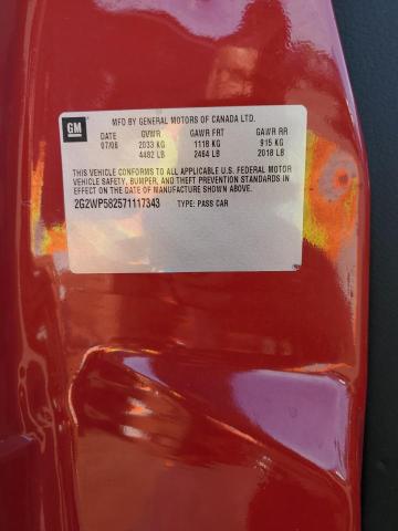 2G2WP582571117343 - 2007 PONTIAC GRAND PRIX 红色 照片 12