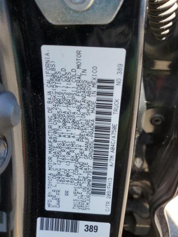 3TMJU62N59M077977 - 2009 TOYOTA TACOMA DOUBLE CAB PRERUNNER BLACK photo 12