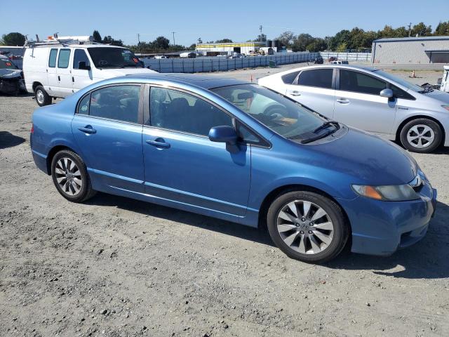 1HGFA16959L003380 - 2009 HONDA CIVIC EXL BLUE photo 4