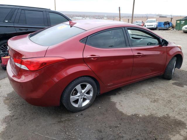 5NPDH4AE4DH323813 - 2013 HYUNDAI ELANTRA GLS RED photo 3