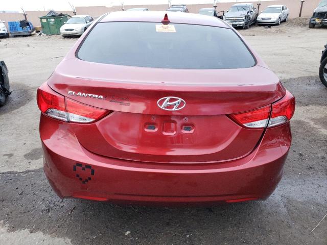 5NPDH4AE4DH323813 - 2013 HYUNDAI ELANTRA GLS RED photo 6