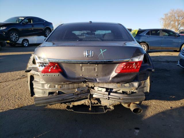 1HGCR2F80EA301303 - 2014 HONDA ACCORD EXL GRAY photo 6