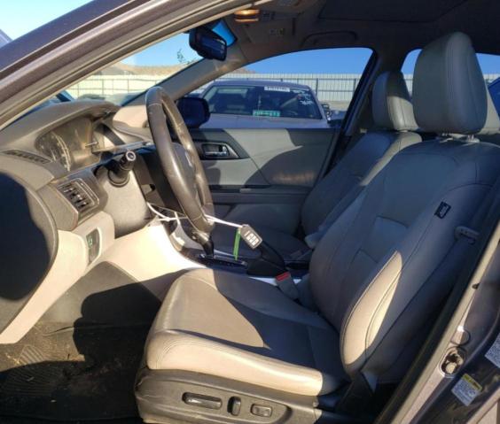 1HGCR2F80EA301303 - 2014 HONDA ACCORD EXL GRAY photo 7