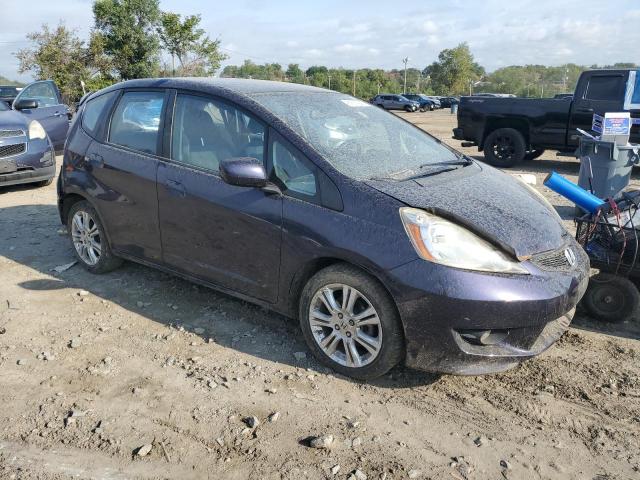 JHMGE8H44AC019218 - 2010 HONDA FIT SPORT BLUE photo 4