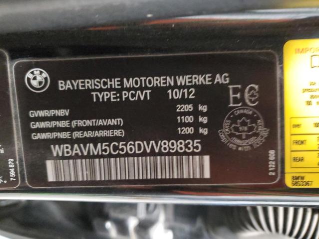 WBAVM5C56DVV89835 - 2013 BMW X1 XDRIVE35I BLACK photo 13