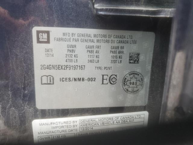 2G4GN5EX2F9197167 - 2015 BUICK REGAL PREMIUM 蓝色 照片 12