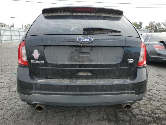 2FMDK4JC1BBA26101 - 2011 FORD EDGE SEL BLACK photo 6