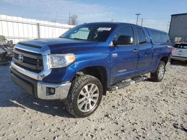 5TFUW5F10FX479811 - 2015 TOYOTA TUNDRA DOUBLE CAB SR/SR5 BLUE photo 1
