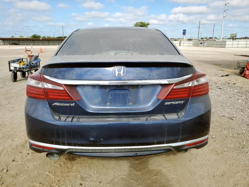 1HGCR2F57HA144900 - 2017 HONDA ACCORD SPORT Mavi fotoğraf 6
