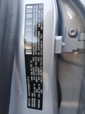 ZASPAKBN8N7D38669 - 2022 ALFA ROMEO STELVIO TI SILVER photo 13