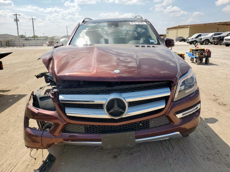 4JGDF7CE5DA242939 - 2013 MERCEDES-BENZ GL 450 4MATIC BURGUNDY photo 5