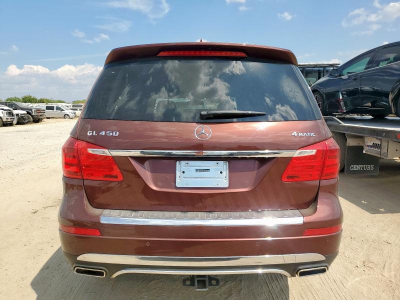 4JGDF7CE5DA242939 - 2013 MERCEDES-BENZ GL 450 4MATIC BURGUNDY photo 6
