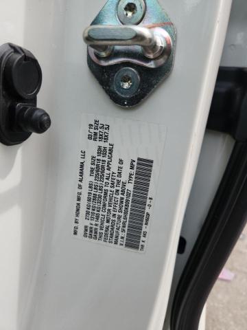 5FNRL6H80KB091027 - 2019 HONDA ODYSSEY TOURING Beyaz fotoğraf 12