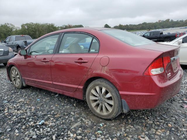 1HGFA16969L022455 - 2009 HONDA CIVIC EXL BURGUNDY photo 2