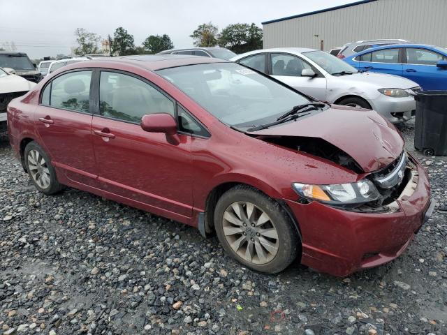 1HGFA16969L022455 - 2009 HONDA CIVIC EXL ბურგუნდია ფოტო 4