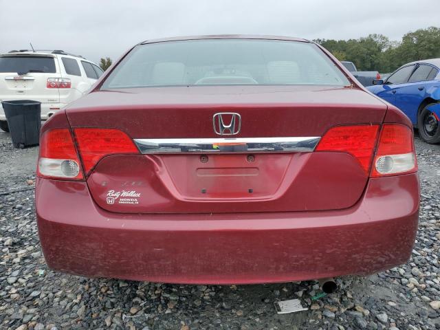 1HGFA16969L022455 - 2009 HONDA CIVIC EXL BURGUNDY photo 6