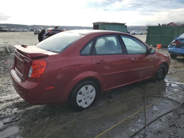 KL5JD56Z18K831699 - 2008 SUZUKI FORENZA BASE RED photo 3