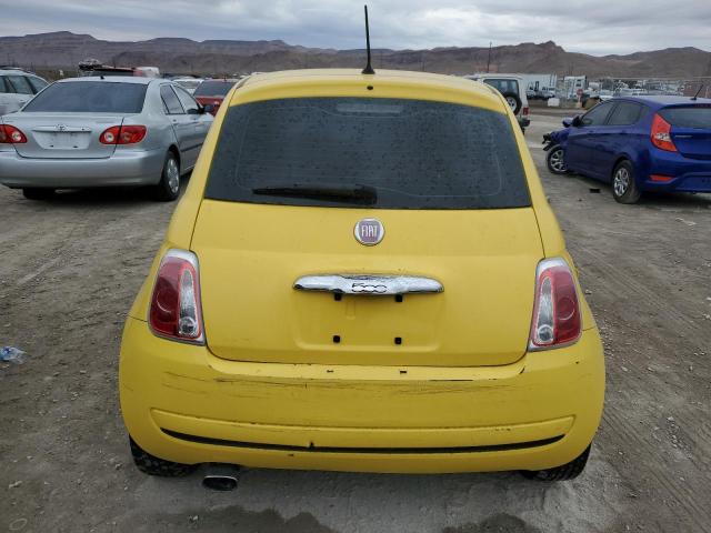 3C3CFFAR6CT385054 - 2012 FIAT 500 POP YELLOW photo 6