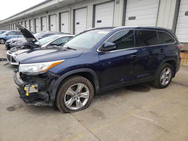 5TDDKRFH7ES008209 - 2014 TOYOTA HIGHLANDER LIMITED BLUE photo 1