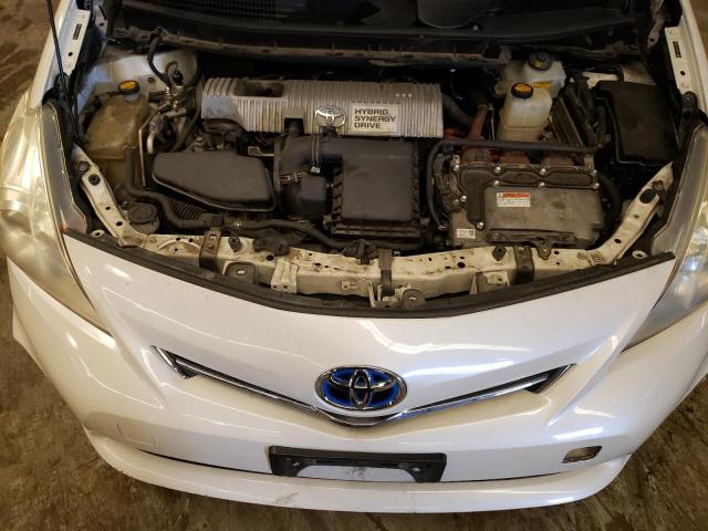 JTDZN3EU2C3164505 - 2012 TOYOTA PRIUS V WHITE photo 11