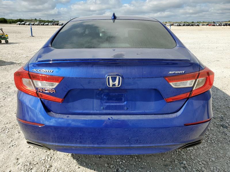 1HGCV1F37JA246174 - 2018 HONDA ACCORD SPORT Blau Foto 6