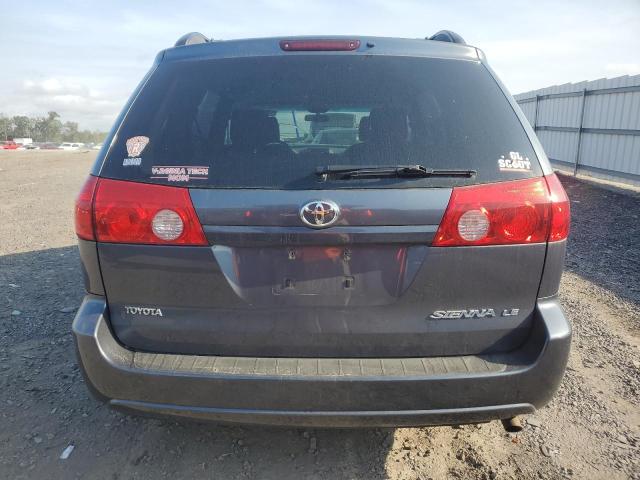 5TDZK23C78S129199 - 2008 TOYOTA SIENNA CE BLUE photo 6