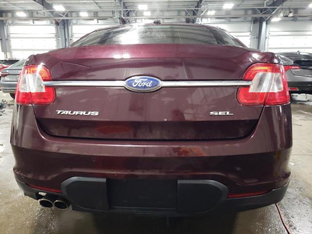 1FAHP2EW8BG181064 - 2011 FORD TAURUS SEL MAROON photo 6