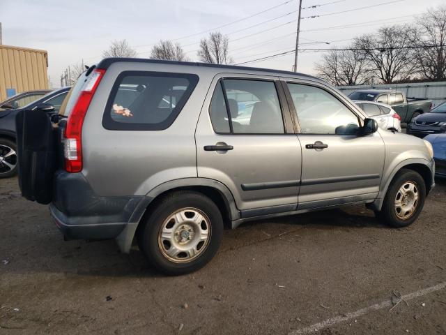 JHLRD68566C009262 - 2006 HONDA CR-V LX SILVER photo 3