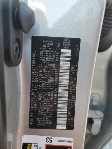 4T1K61AK1NU064377 - 2022 TOYOTA CAMRY XSE 银色 照片 13