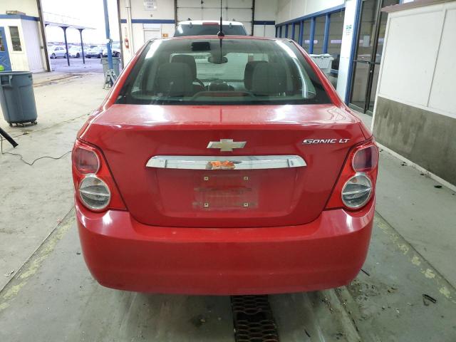 1G1JC5SGXD4229828 - 2013 CHEVROLET SONIC LT RED photo 6