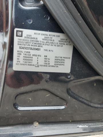 5GAEV23708J304691 - 2008 BUICK ENCLAVE CXL BLACK photo 14