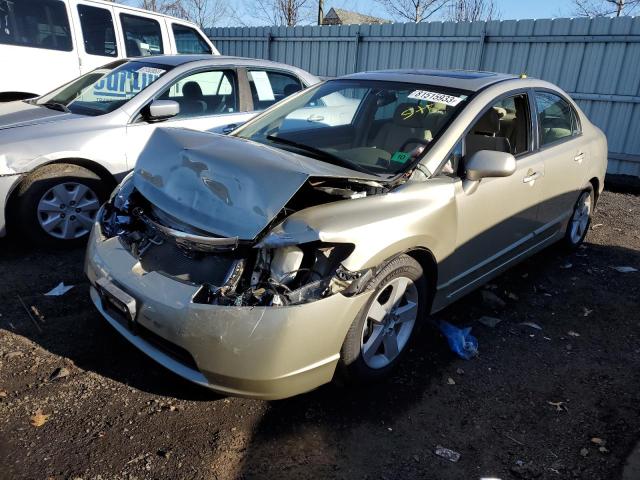 1HGFA16887L053811 - 2007 HONDA CIVIC EX GOLD photo 1