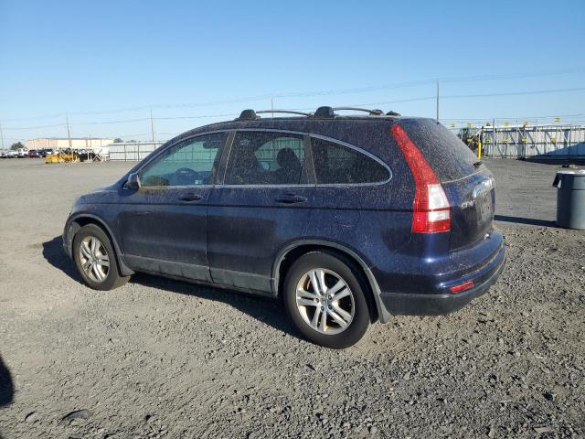 5J6RE4H73AL036101 - 2010 HONDA CR-V EXL BLUE photo 2