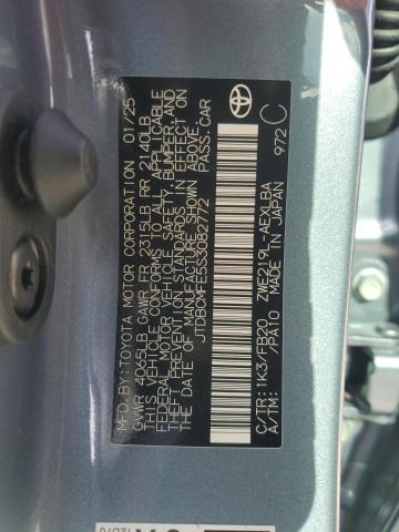 JTDBCMFE5S3082772 - 2025 TOYOTA COROLLA LE BLUE photo 12